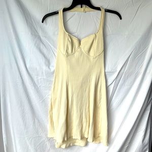 Cream halter top minidress